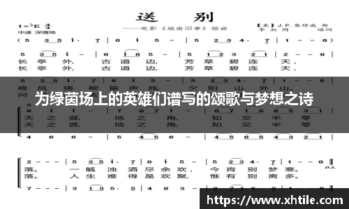 为绿茵场上的英雄们谱写的颂歌与梦想之诗